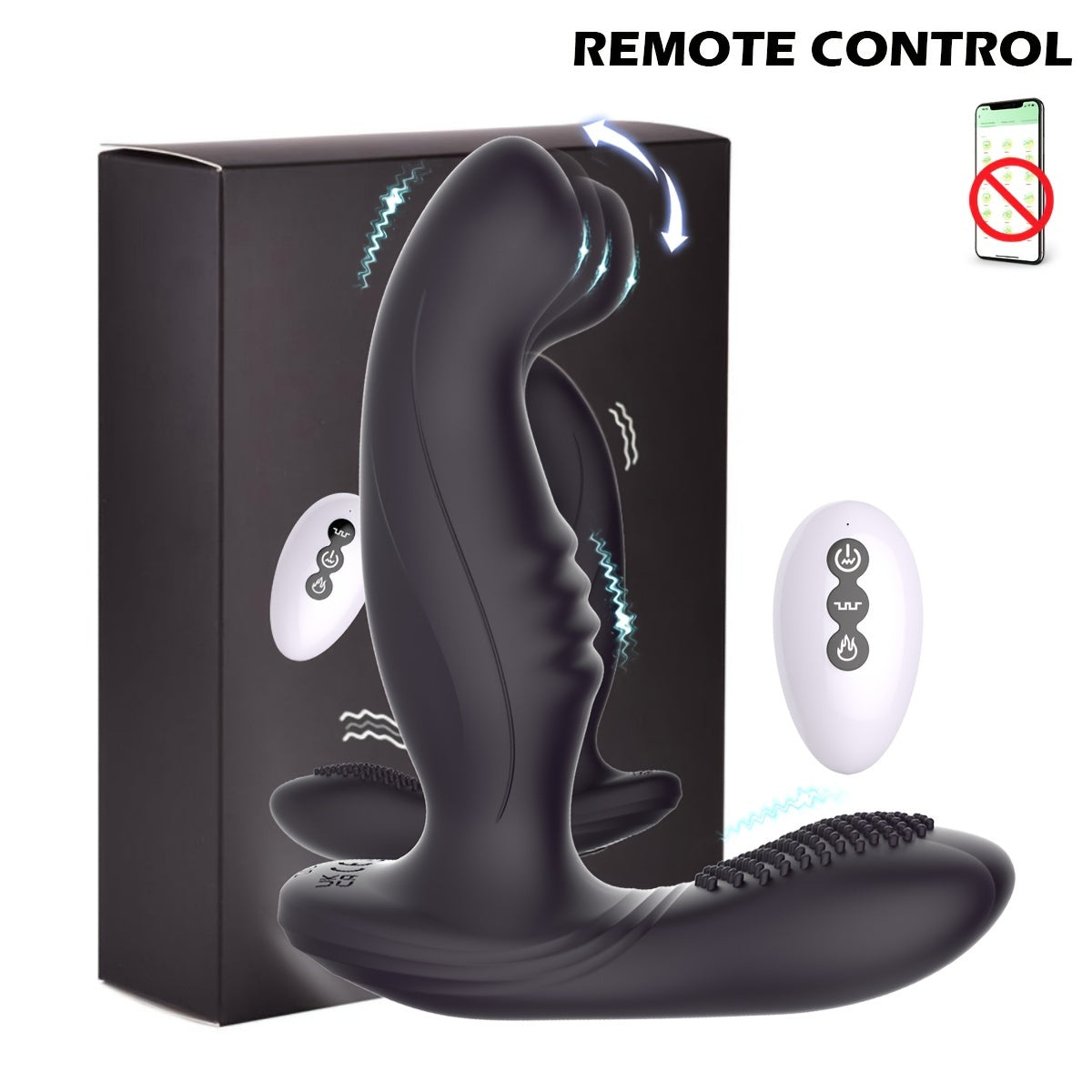 1pc Finger-like Wiggle Prostate Massager, Remote Control Dual Vibrating Anal Vibrator for Men, Silica gel Butt Plug, Perineum Stimulator Sex Toy for Couples, USB Rechargeable