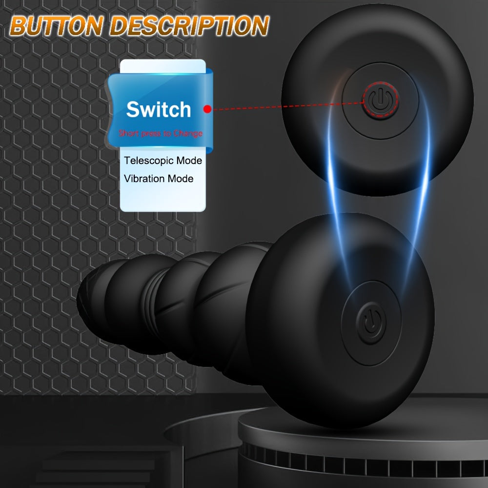 Dual Motor Vibrating Anal Plug with Prostate Massager - Silicone Latex Non-Waterproof Anal Toy for Men and Women, Rechargeable Nickel Battery Powered, 500mAh - Wireless G-Spot Stimulator with 2 Modes