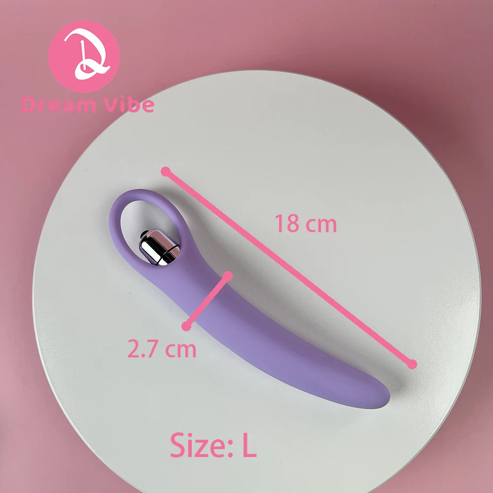 Lavender Pulse Vibrating Silicone Vaginal Dilators 10 Vibration Vaginal Muscle Stretch Regain Penetration Comfort Pleasure Woman