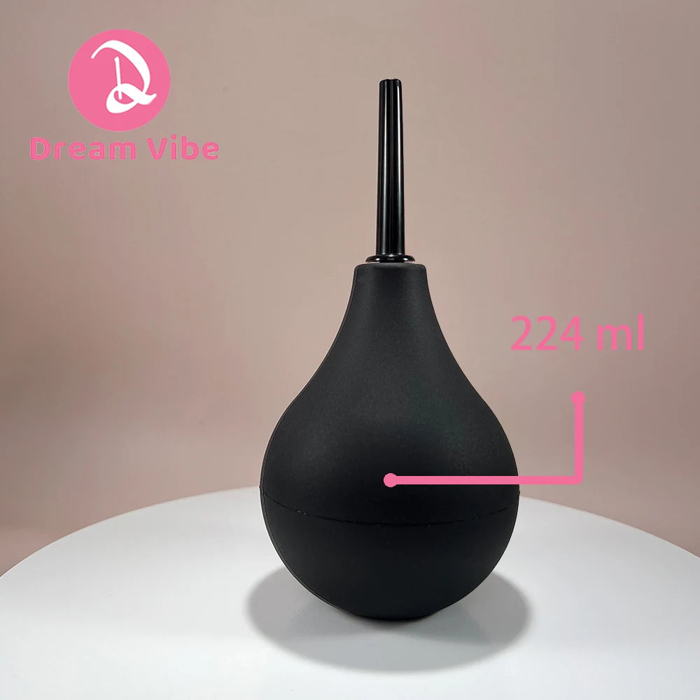 224ml Enema Anal Shower Bulb Douche Unisex Washing Accessories PVC Hygiene Enemator Water Stimulation Men Woman Pleasure Love