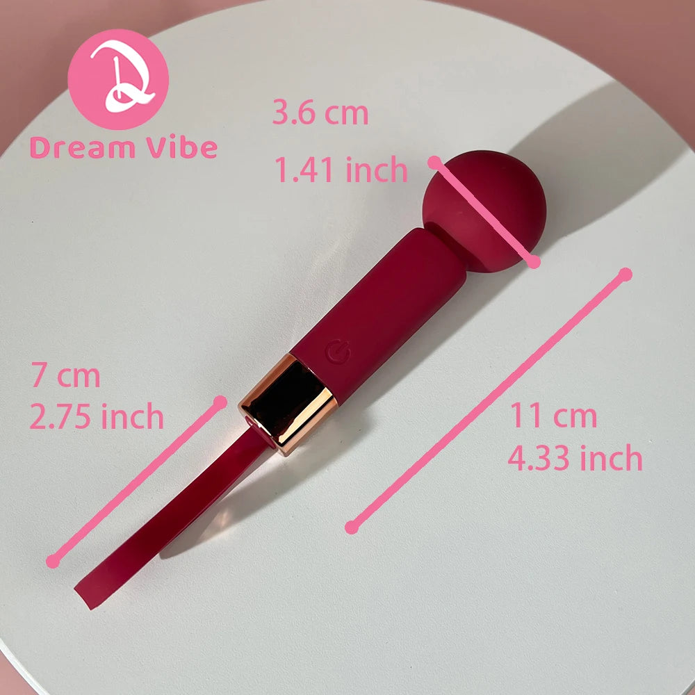 My Melody Mini Wand Red Bullet Vibrator 8 Powerful Vibrations Pleasure Sex Toy Woman Clit Massager Adult Toy Erotic Love Gift