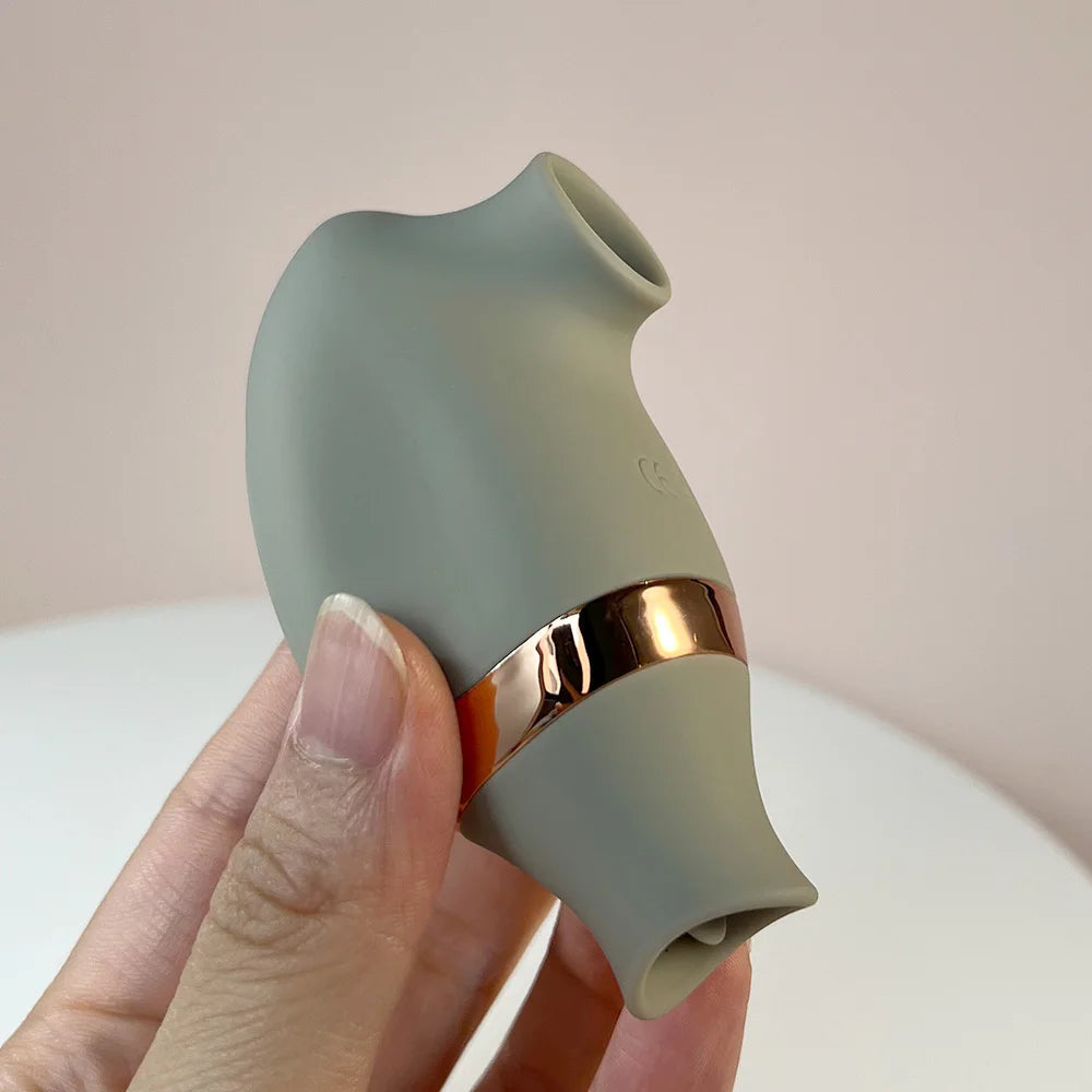 Monster's Kiss by Dream Vibe Double-Ended Green Vibrator Suction Licking Adult Sex Toy for Woman Pleasure Love Toy Nipple Clit