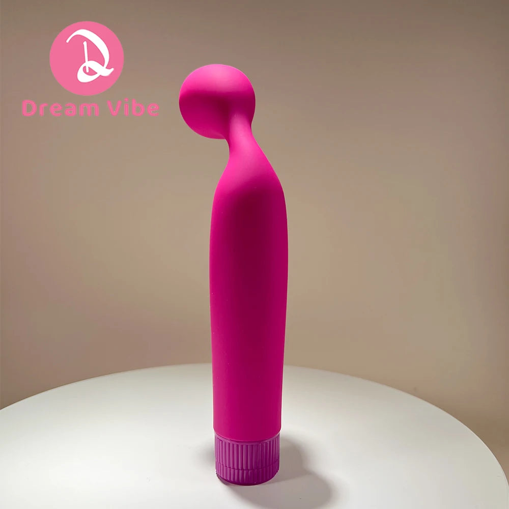 Pink G-Spot Vibrator by Dream Vibe Ball Head Multi-Speed Vibration AA Battery Power Woman Pleasure Sex Toy Intimate Penetration