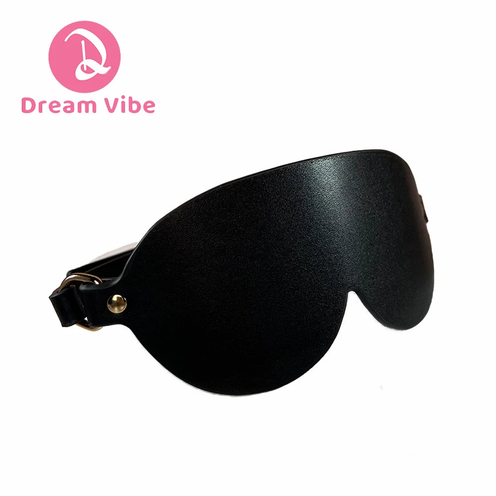 Sexy BlindFold for Adult Couples PU Leahter Eye Mask Eyeshade Blinder Fetish BDSM Cosplay Bondage Erotic Sex Toy Restraint