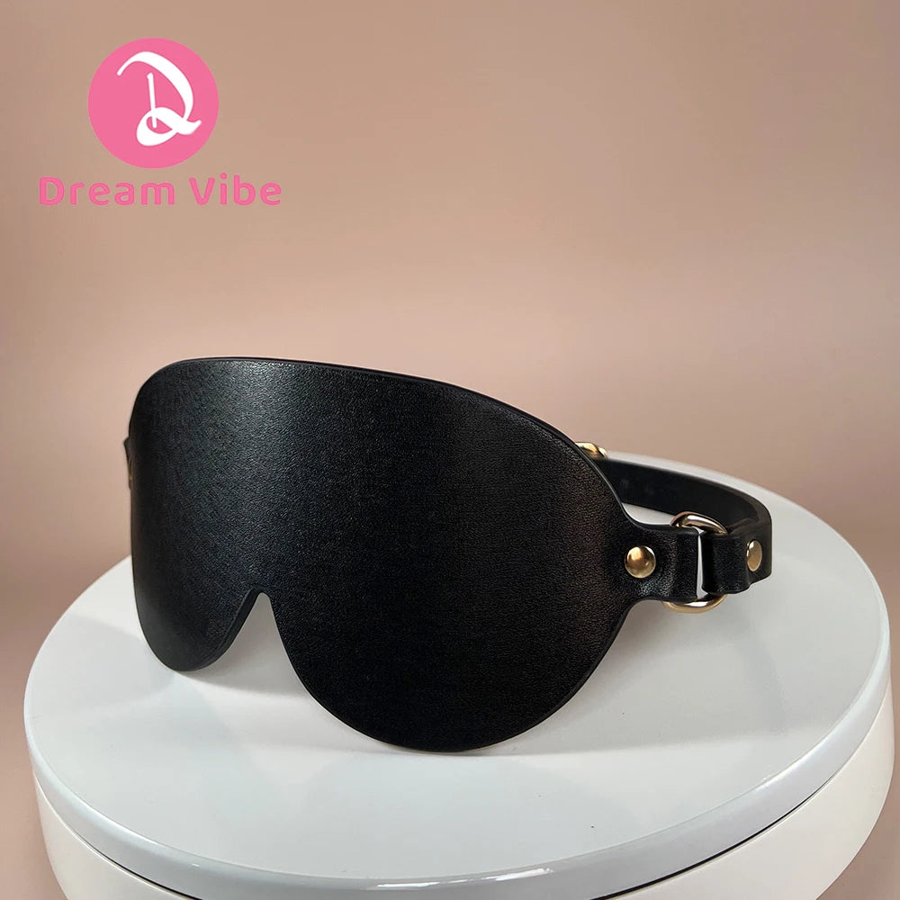 Sexy BlindFold for Adult Couples PU Leahter Eye Mask Eyeshade Blinder Fetish BDSM Cosplay Bondage Erotic Sex Toy Restraint