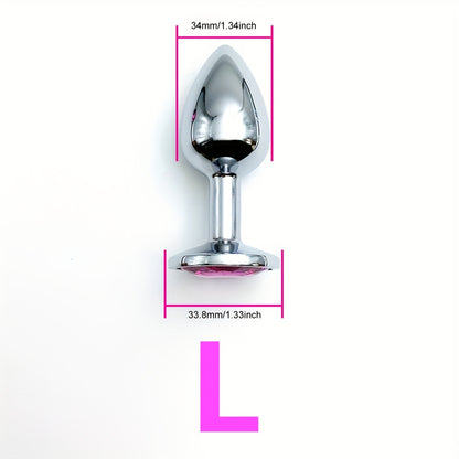 Metal Unisex Anal Plug Toy, Sex Toy Masturbator Anus Dilator, Stimulation Massager Pleasure For Men Women Adult Games Play