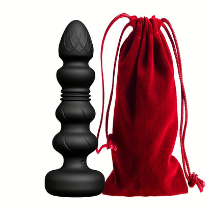 Dual Motor Vibrating Anal Plug with Prostate Massager - Silicone Latex Non-Waterproof Anal Toy for Men and Women, Rechargeable Nickel Battery Powered, 500mAh - Wireless G-Spot Stimulator with 2 Modes