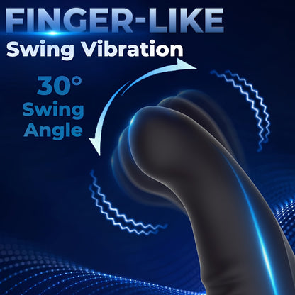 1pc Finger-like Wiggle Prostate Massager, Remote Control Dual Vibrating Anal Vibrator for Men, Silica gel Butt Plug, Perineum Stimulator Sex Toy for Couples, USB Rechargeable