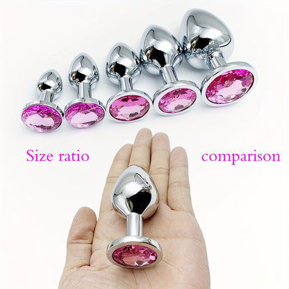 Metal Unisex Anal Plug Toy, Sex Toy Masturbator Anus Dilator, Stimulation Massager Pleasure For Men Women Adult Games Play