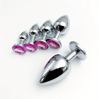 Metal Unisex Anal Plug Toy, Sex Toy Masturbator Anus Dilator, Stimulation Massager Pleasure For Men Women Adult Games Play
