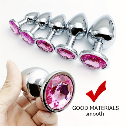Metal Unisex Anal Plug Toy, Sex Toy Masturbator Anus Dilator, Stimulation Massager Pleasure For Men Women Adult Games Play