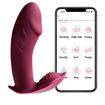 Wireless APP Control Vibrator for Women, Long Distance Sex Toy with G Spot Simulation, Clitoris Stimulator, and Vagina Massager for Adults 18+
