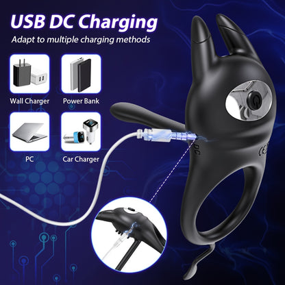 Vibrator Penis Ring Sex Toys - 2in 1 Vibrator Cock Ring With 10 Modes Vibrator, Silicone Adult Toy For Male Sex Toy For Couples, Adult Sex Toys For Couples