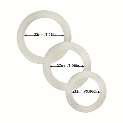 3 Pack Cock Rings Penis Rings For Men Erection Sex Rubber Couples Sex Cock Rings Penis Rings Soft Silicone Sex Toys For Male