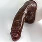 Multi-Size Black Liquid Silicone Female Dildo, Realistic Super Thick Male Cock, Soft Silicone Self-Pleasure Bar, Strong Suction Cup, Adult Sensual Toy, with No Battery Required for Men and Women