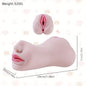 3-in-1 Realistic Soft Male Masturbator with Lifelike Mouth, Vagina & Anal - TPE Material, Hand-Free Pleasure Experience for Single Men, No Batteries Required, Male Masturbation Toys