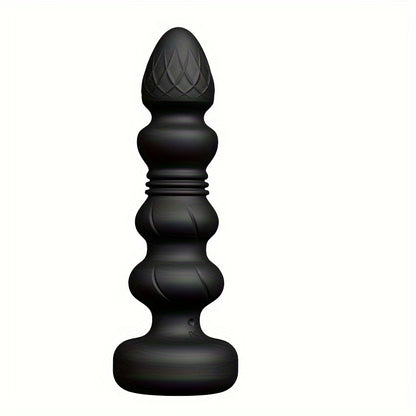 Dual Motor Vibrating Anal Plug with Prostate Massager - Silicone Latex Non-Waterproof Anal Toy for Men and Women, Rechargeable Nickel Battery Powered, 500mAh - Wireless G-Spot Stimulator with 2 Modes