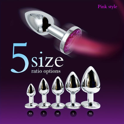 Metal Unisex Anal Plug Toy, Sex Toy Masturbator Anus Dilator, Stimulation Massager Pleasure For Men Women Adult Games Play