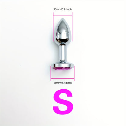 Metal Unisex Anal Plug Toy, Sex Toy Masturbator Anus Dilator, Stimulation Massager Pleasure For Men Women Adult Games Play