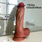 Simulation Penis Soft Liquid Silicone Dildo Unisex Adult Sex Toys Realistic Dildo Flexible G-Spot Anal Plug Anal Plug Vaginal Stimulation Dildo Adult Couple Flirting Toys with Suction Cup for Hands-Free Games, Adult Products