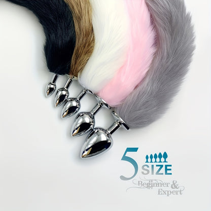 1pc Unisex BDSM Five Sizes Dog Tail Anal Plug, Animal Tail Butt Plug, Role-playing Sex Games, Men And Women Sex Toys Stimulation Massager Pleasure For Men Women Adult Games Play