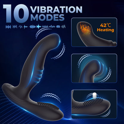 1pc Finger-like Wiggle Prostate Massager, Remote Control Dual Vibrating Anal Vibrator for Men, Silica gel Butt Plug, Perineum Stimulator Sex Toy for Couples, USB Rechargeable