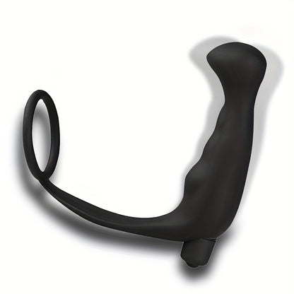 10 Speeds Vibrating Prostate Massager With Delay Ring, Sex Products For Couple Sex Pleasure Enhancement, Sex Toys For Men