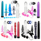 8/10pcs BDSM Anal Plug Vibrator Penis Rings Kit, Anal Plug Anal Beads Dildo Cock Ring Vibrator Adult Pleasure Erotic SM Supplies Set, Vibrating Anal Plug Kit For Men And Women, Couple Flirting Sex Toy Battery Not Included