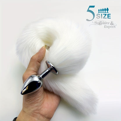 1pc Unisex BDSM Five Sizes Dog Tail Anal Plug, Animal Tail Butt Plug, Role-playing Sex Games, Men And Women Sex Toys Stimulation Massager Pleasure For Men Women Adult Games Play