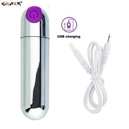 Powerful 10Speeds Mini Bullet Vibrator Clitoris Stimulator G Spot Vagina Massage Adult Sex Toys for Women Gay Female Masturbator
