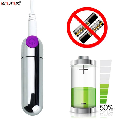 Powerful 10Speeds Mini Bullet Vibrator Clitoris Stimulator G Spot Vagina Massage Adult Sex Toys for Women Gay Female Masturbator