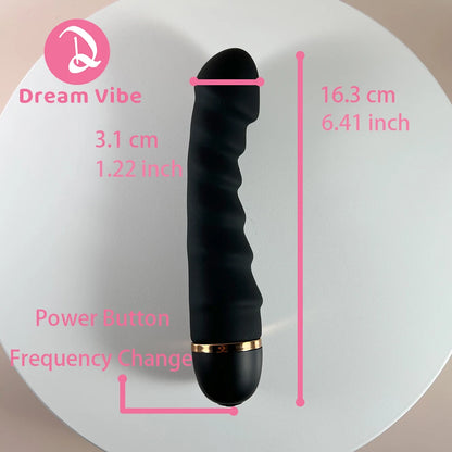 20 Modes Black Mini Wand by Dream Vibe AA Battery Power Woman Masturbation Pleasure Need Silicone Sex Toy Penetration Clit Dildo