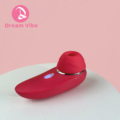 Dream Vibe Vivienne Touch Elegent Purple Tapping and Sucntion Vibrator Removable Head Sex Toy Woman Nipple Clitorial Massager