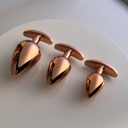 Dream Vibe Luxe Anal Plug Collection Anchor Shape Anal Plug Rose Gold Anal Trainer Kit Adult Sex Toys for Women Men Sex Gifts SM