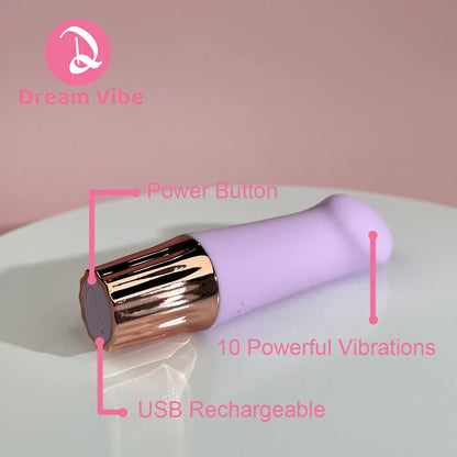 Lili G spot Violet Vibrator Small Pocket Vibe Mini Powerful Vibrating Masturbator for Women Sex Toy Pleasure Penetration Love
