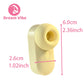 Dream Vibe Echo 2-in-1Mini Sucker Earphone Shaped Yellow Tapping and Sucking Vibrator Sex Toy Woman Nipple Clitorial Massager