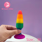 Silicone Anal Plug Trainer Butt Plug Rainbow  S M L Backdoor Prostate Massager Dildo Expander Sex Toy Woman Men Penetration