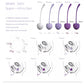 Silicone Cherry Ben Wa Weight Set of 5PCS Kegel Ball Kegel Exercise Weight Bladder Control Device & Pelvic Floor Muscle Training