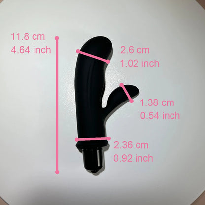 Mini Bullet Silicone Vibrator AAA Battery Powered (Not included) 1 Strong Vibration Black Clit Nipple Sex Toy Woman Pleasure