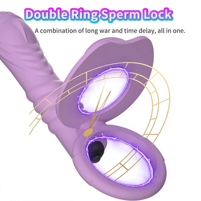Double Penetration Anal Plug Dildo Butt Plug Vibrator For Men Strap On Penis Massage Vagina Plugs Adult Sex Toys For Couples 18+