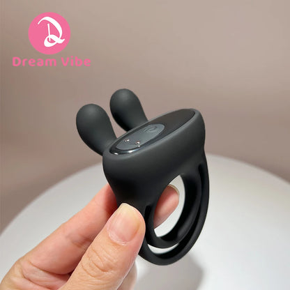Vibrating Cock Ring Kit 9 Modes Penis Ring Trainer Men Pleasure Ejaculation Delay Male Enhancer Couple Sex Toy Erotic Vibrator