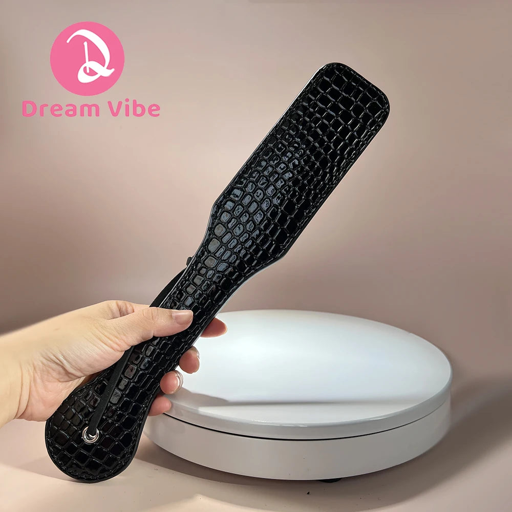 Faux Leather Crocodile Spanking Paddle Bondage Couple Play Beginner‘s Fetish Toy Adult Sex Game Accessories Love Pleasure Gift