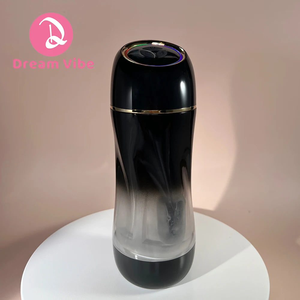 Powerful Suction and Vibrating Masturbator Cup Sky Rocket 10 Modes TPE Sleeve Men Sex Toy Masturbation BlowJob Penis Train