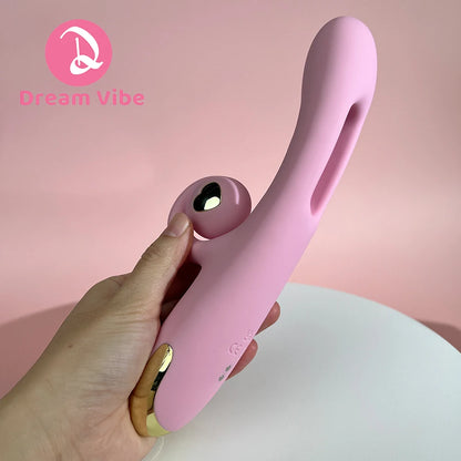 The Snail 3 in 1 Rabbit Vibrator Flexible Clit Fit with Rollable Snail 7 Tongue Flapping 7 Tip Vibration Sex Toy Woman Pleasure