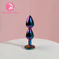 Triple Heart Anal Plug Sex Toy for Men Couple Pleasure Shiny Gem Bottom Metal Butt Plug Dildo Penetration Anal Expander 18+ Toy