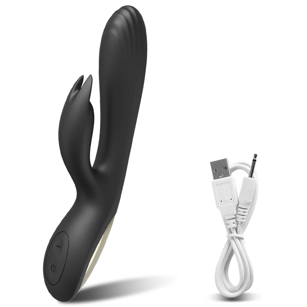 Powerful G Spot Rabbit Vibrator for Women Nipple Clitoris Stimulator Massager Dual Motors Dildo Adult Goods Sex Toys for Female