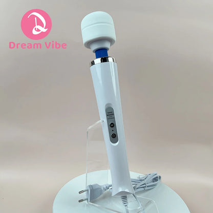 Mega Wand AC Powered Super Strong Vibrator Cabled Wired Powerful Handheld Wand Massager Sex Toy Sports Recovery Muscle Aches