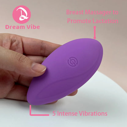 Gentle Touch Lactation Massager Breast Massage Enhance Milk Flow Relieve Engorgement for Breastfeeding Mum Vibrator Panty Vibe