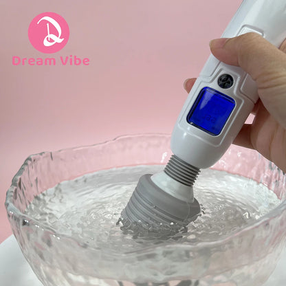 LED Screen Classic Wand Vibrator Super Powerful Massager Sex Toy Woman Men Pleasure Deep Penetration Musle Relax Toy Adult 18