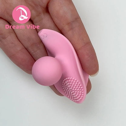 Magic Bean Finger Vibrator Pink Brush Stimulation Mini Vibe Clit Nipple Intimate Play Couple Discreet New Sex Toy Girl Women